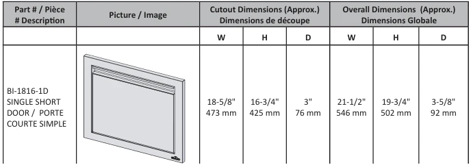 18" X 16" Single Door - Image 4