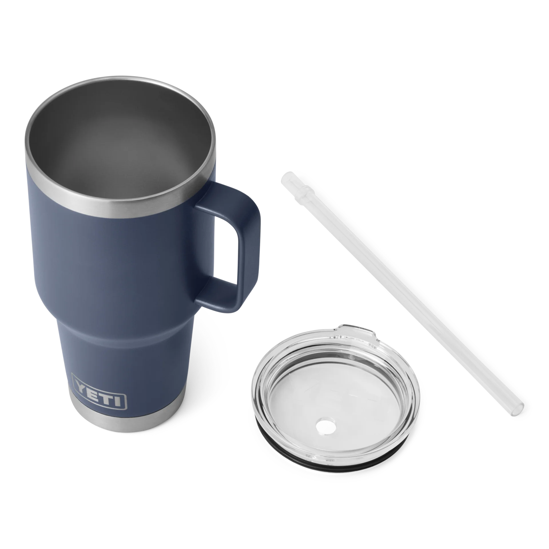 35 oz. / 1L Straw Mug w/ Straw Lid - Navy - Image 3