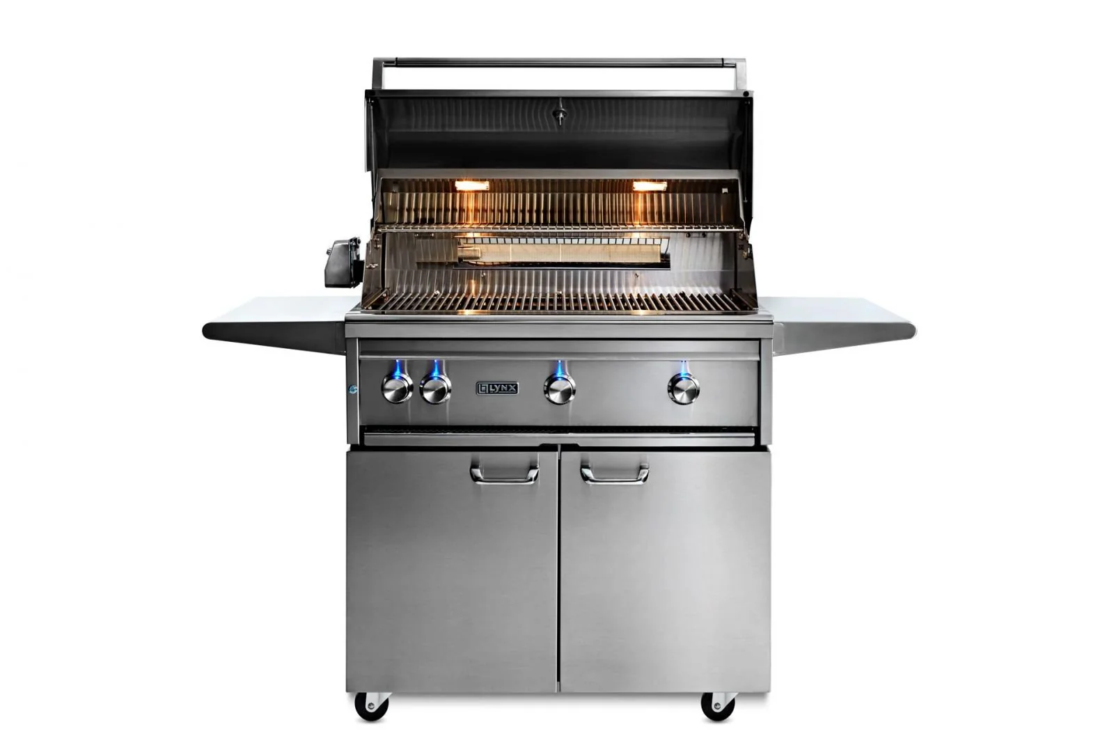36" Professional Freestanding Grill with 1 Trident Infrared Burner and 2 Ceramic Burners and Rotisserie (L36TRF) - Image 4
