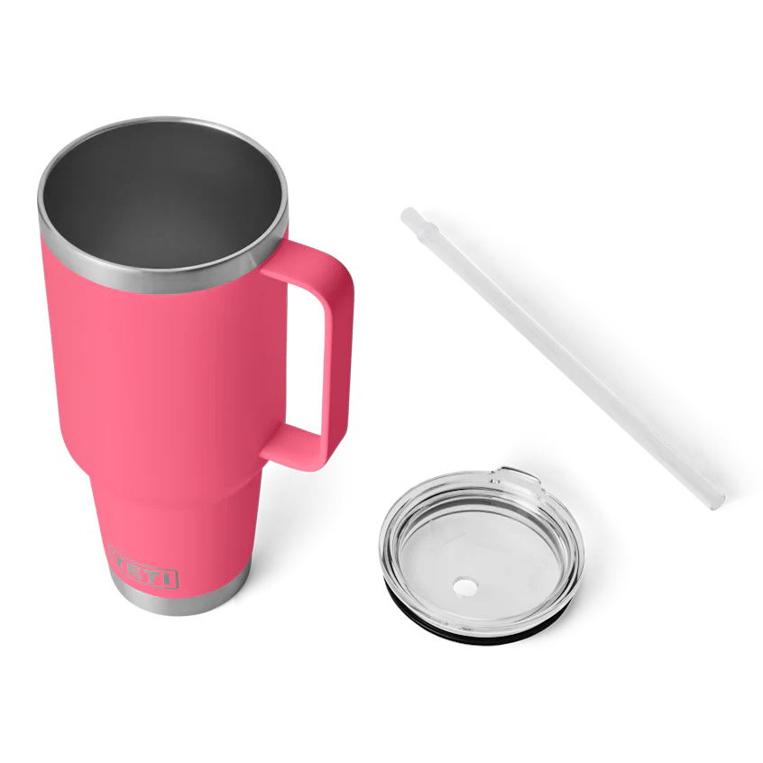 42 oz. / 1.2L Straw Mug w/ Straw Lid - Tropical Pink - Image 3