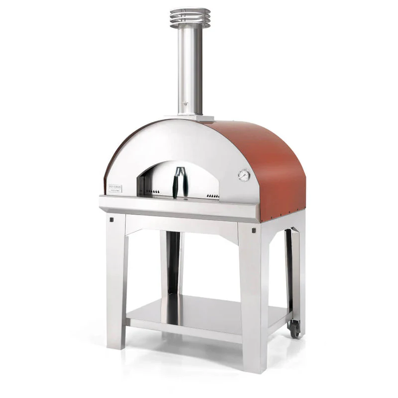 Mangiafuoco Wood Oven on Stainless Cart - Image 2