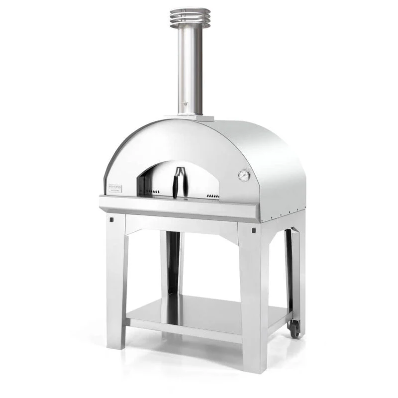 Mangiafuoco Wood Oven on Stainless Cart - Image 3