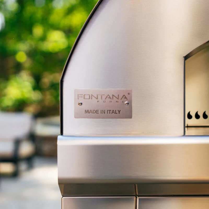 Mangiafuoco Wood Oven on Stainless Cart - Image 8