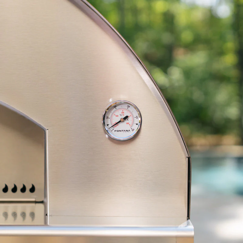 Mangiafuoco Wood Oven on Stainless Cart - Image 9